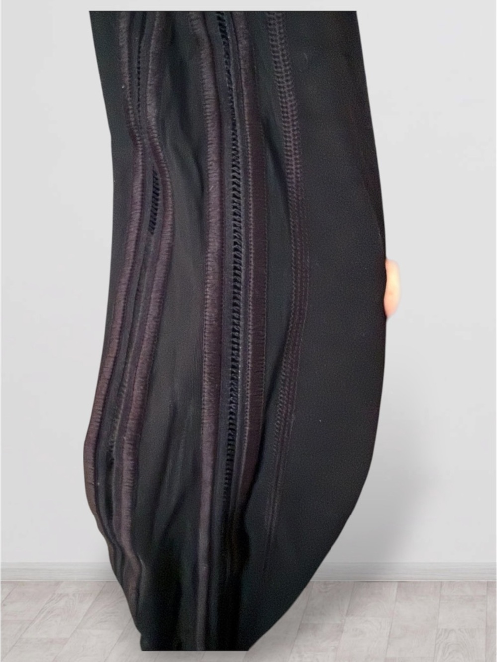 Athleta Black High Rise Leggings Size M Zip Detail Activewear - Picture 5 of 5